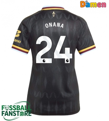 Aston Villa Amadou Onana #24 Replik Auswärtstrikot Damen 2026-27 Kurzarm